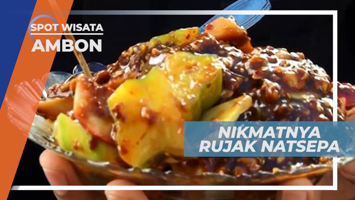 Rujak Natsepa Ambon, Segar Sambil Ditemani Panorama Pantai