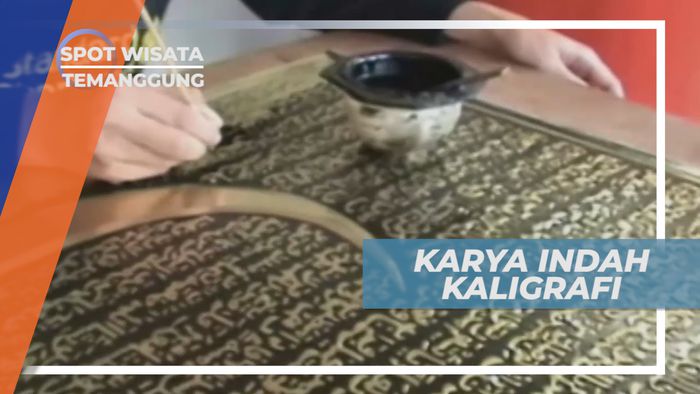 Kesabaran dan Ketelitian, Kunci Menghasilkan Karya Kaligrafi dari Kuningan yang Bagus, Temanggung