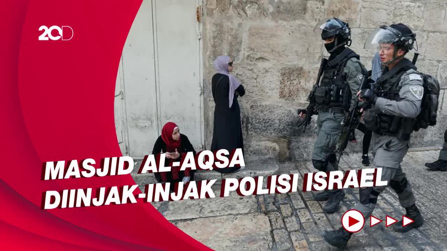 Tengah Beribadah di Bulan Ramadan, Jemaah Masjid Al Aqsa Diusir Polisi Israel