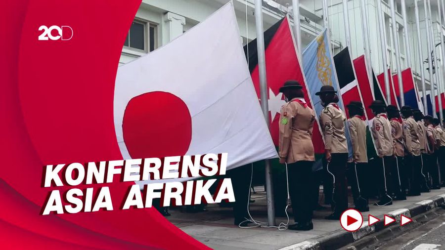 Peringatan KAA, Ratusan Bendera Negara Berkibar di Bandung
