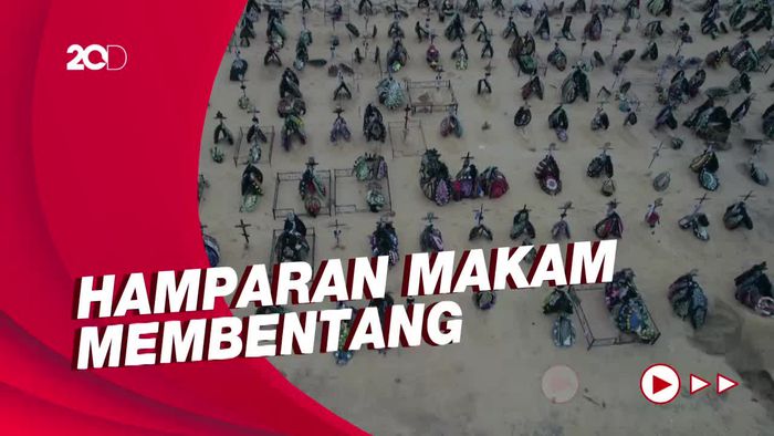 Pemandangan Memilukan Ratusan Makam di Kota Irpin, Ukraina