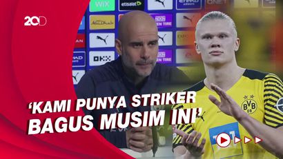 Guardiola Ogah Komentari Rumor Haaland ke Man City