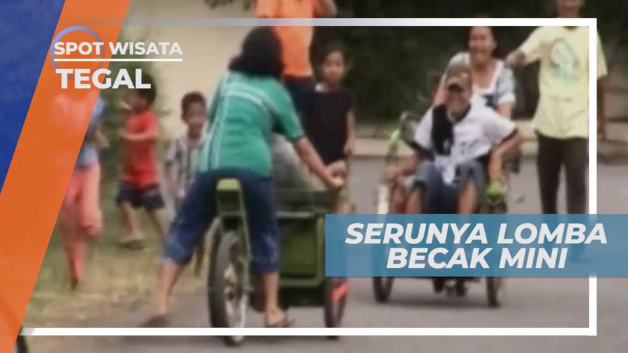 Serunya Lomba Balap Becak Mini yang Mengundang Gelak Tawa, Tegal