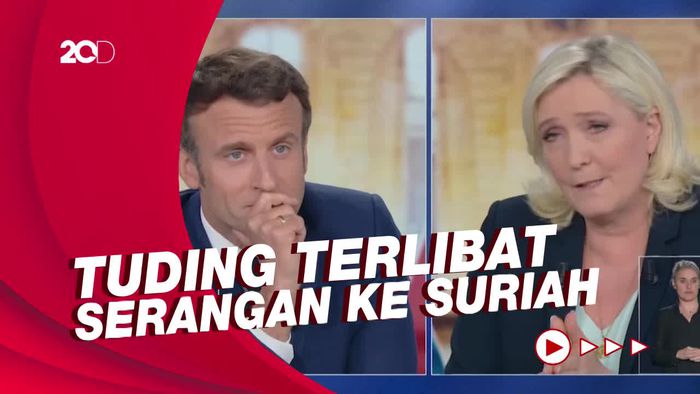 Debat Capres Prancis, Macron Tuduh Pesaing Berhubungan dengan Rusia