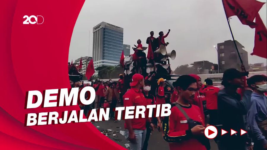 Massa Demo 21 April Bubar, Lalu Lintas di Kawasan DPR Kembali Normal