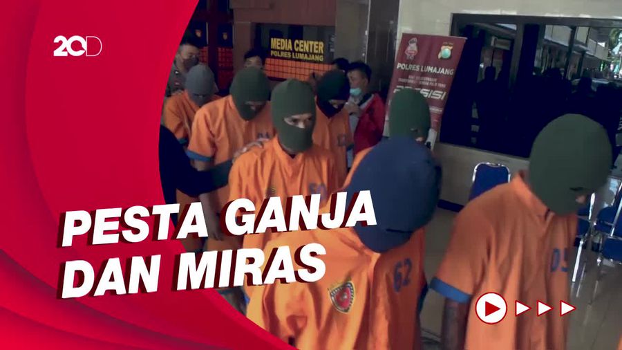 Penggerebekan Pesta Narkoba di Lumajang, 66 Orang Diamankan
