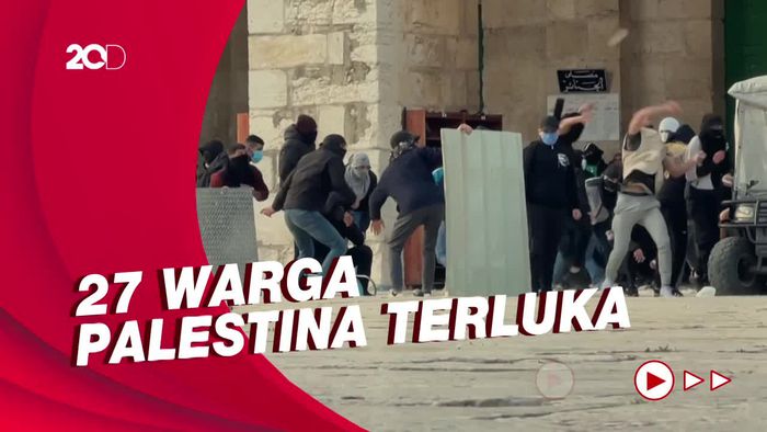 Warga Palestina-Polisi Israel Kembali Terlibat Bentrok di Yerusalem