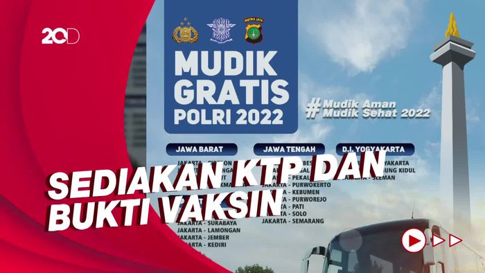 Polri Sediakan 400 Bus untuk Mudik Gratis, Begini Persyaratannya