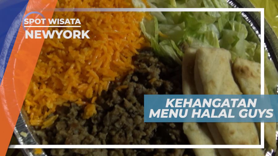 Chicken and Lamb Over Rice, Menu Andalan Kedai Halal, New York