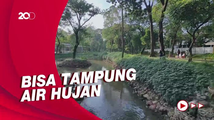 Anies Klaim Sungai di Tebet Eco Park Bisa Jadi Kolam Retensi