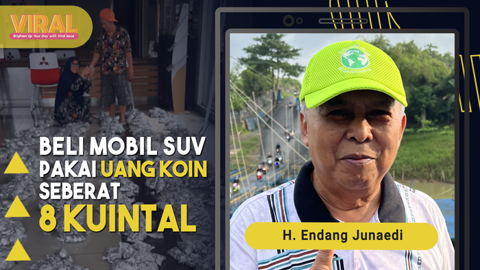 Hanya 4 Bulan H. Endang Kumpulkan Uang Koin untuk Beli Mobil Setengah Miliar