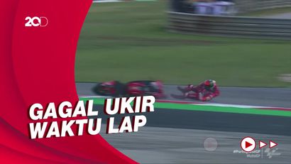 Detik-detik Bagnaia Alami Highside di Kualifikasi MotoGP Portugal