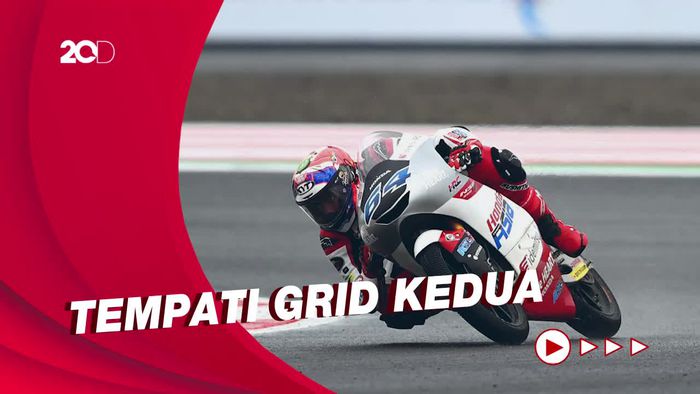 Mario Aji Start Baris Terdepan di Moto3 Portugal