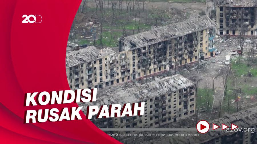 Kondisi Kota Mariupol Hancur Berantakan