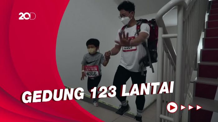 Keseruan Lomba Maraton di Gedung Pencakar Langit Korsel