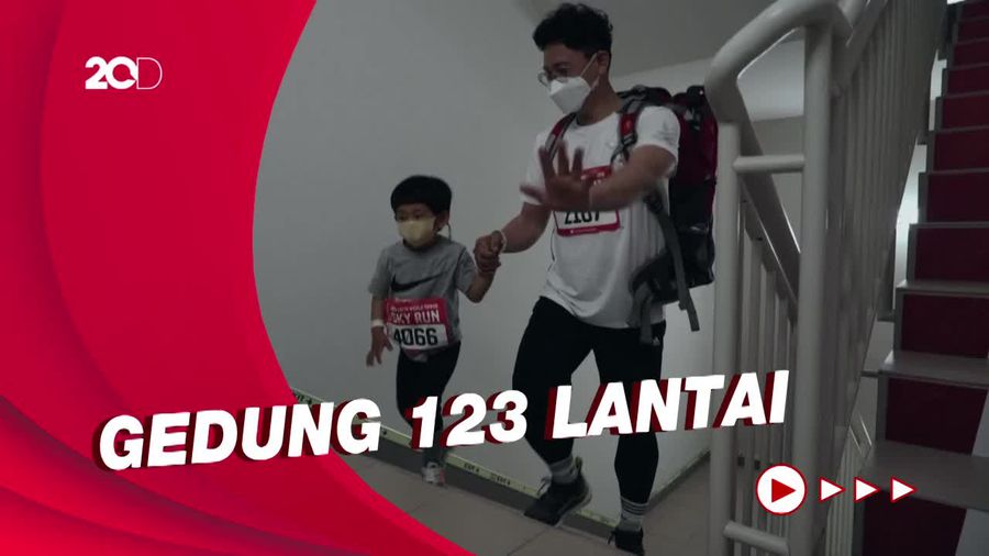 Keseruan Lomba Maraton di Gedung Pencakar Langit Korsel