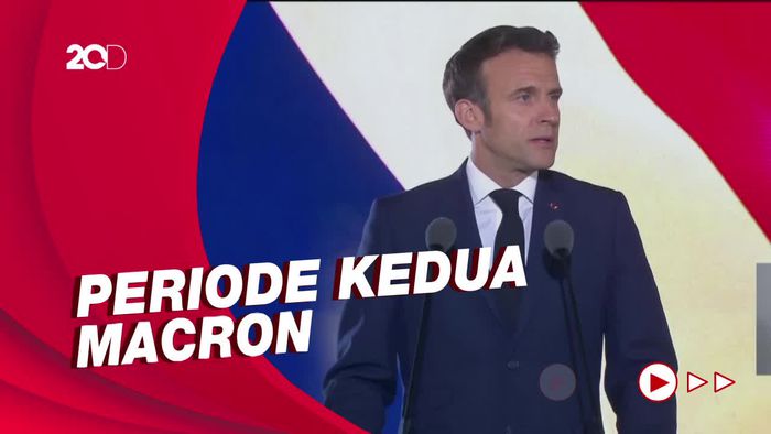 Pidato Perdana Macron Usai Terpilih Kembali Memimpin Prancis