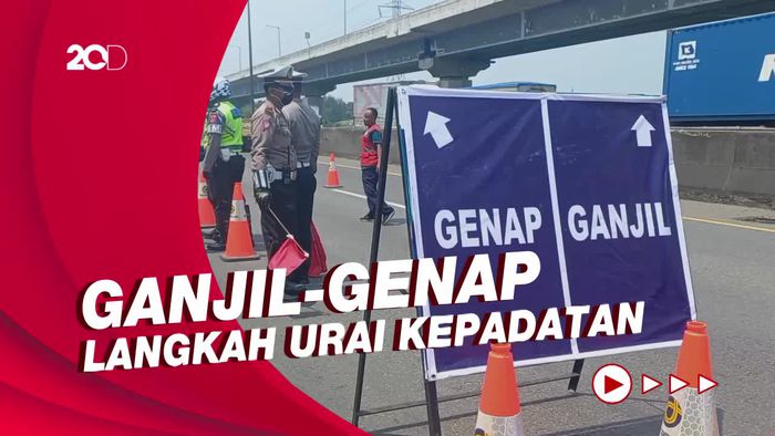 Uji Coba Ganjil Genap di Tol Cikampek, Arus Lalu Lintas Tersendat