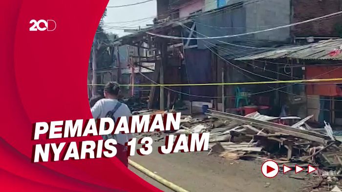 Sumber Air Jauh Jadi Sebab Kebakaran di Pasar Gembrong Sulit Dipadamkan