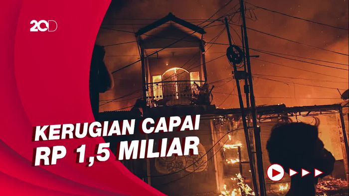 Dugaan Awal Api di Pasar Gembrong yang Melahap 400 Bangunan