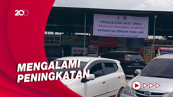 Kondisi Rest Area Fungsional KM 338 A, Mulai Dibanjiri Pemudik