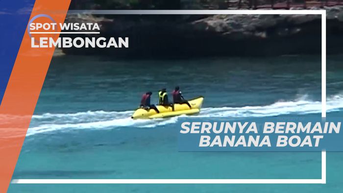 Bermain Banana Boat di Pulau Lembongan Bali