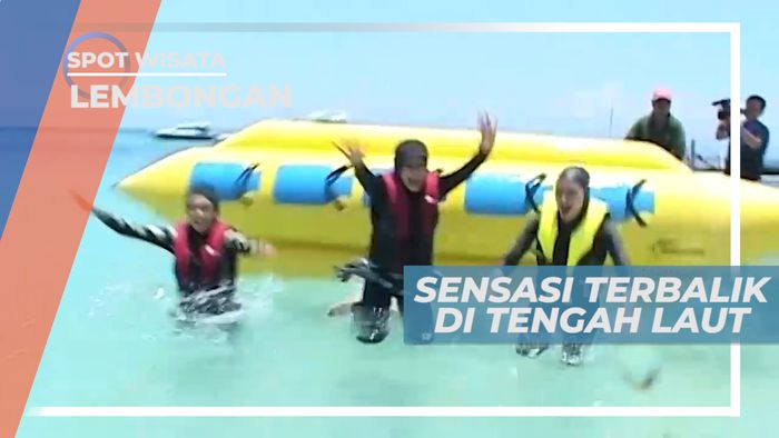 Sensasi Terbalik Dari Banana Boat di Tengah Laut, Lembongan Bali