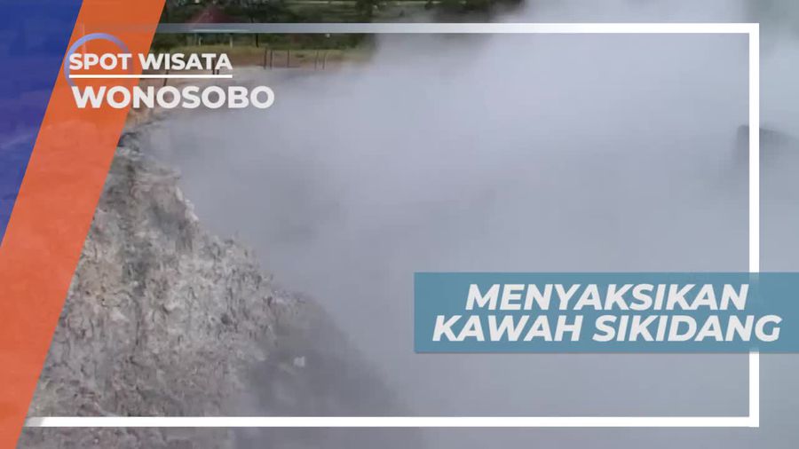 Panorama Indah Kawah Sikidang Wonosobo
