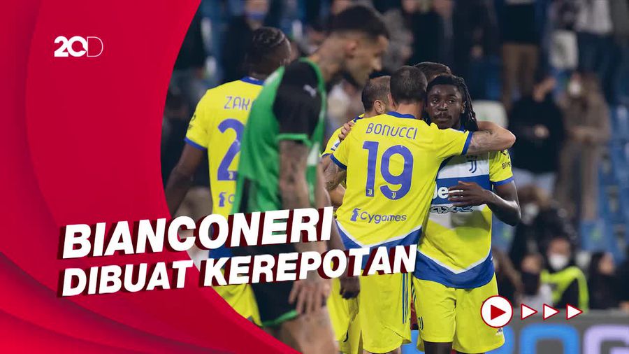 Comeback! Juventus Sukses Atasi Sassuolo 2-1