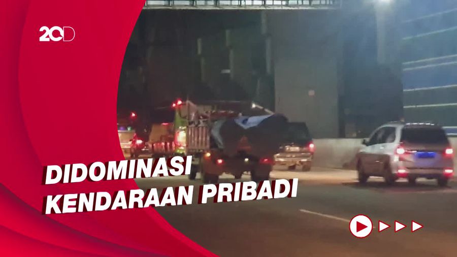 H-5 Lebaran, Lalin di Tol Cikarang Utama Arah Cikampek Lancar Malam Ini