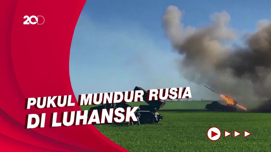 Detik-detik Ukraina Tembakkan Roket ke Tentara Rusia di Luhansk