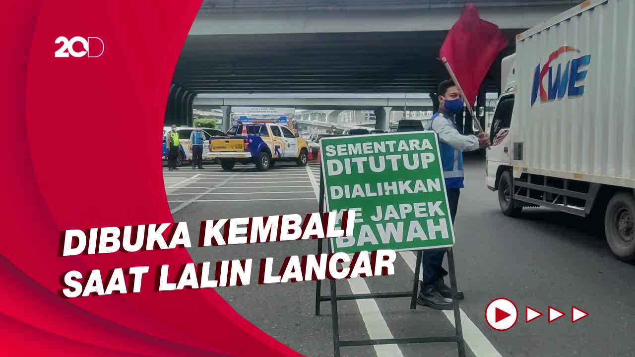 Melihat Tol Layang MBZ Ditutup Imbas Kemacetan Di Tol Cikampek