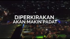 Melihat dari Langit Kepadatan di Pelabuhan Merak Malam Ini
