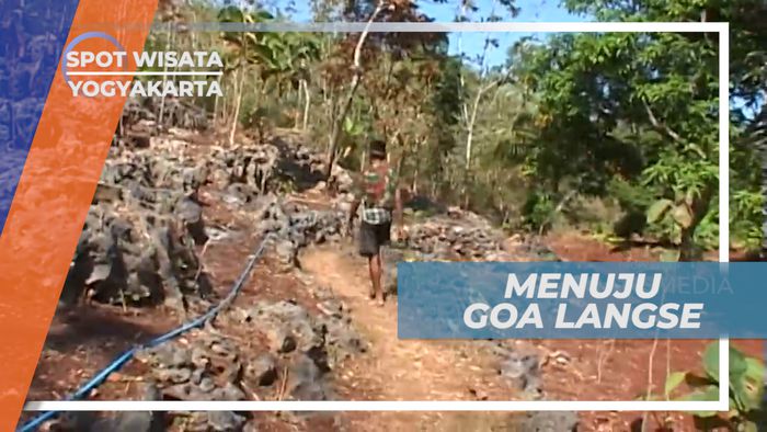Medan Sulit untuk Mencapai Goa Langse, Yogyakarta