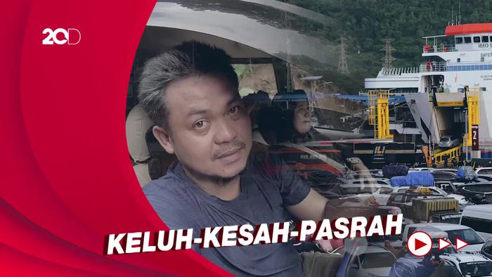 Ragam Ekspresi Pemudik Terjebak Macet Berjam-jam Menuju Pelabuhan Merak