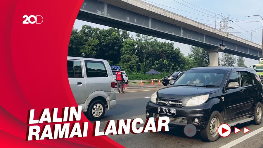 Contraflow Dicabut, Kepadatan di KM 47 Tol Japek Mulai Terurai