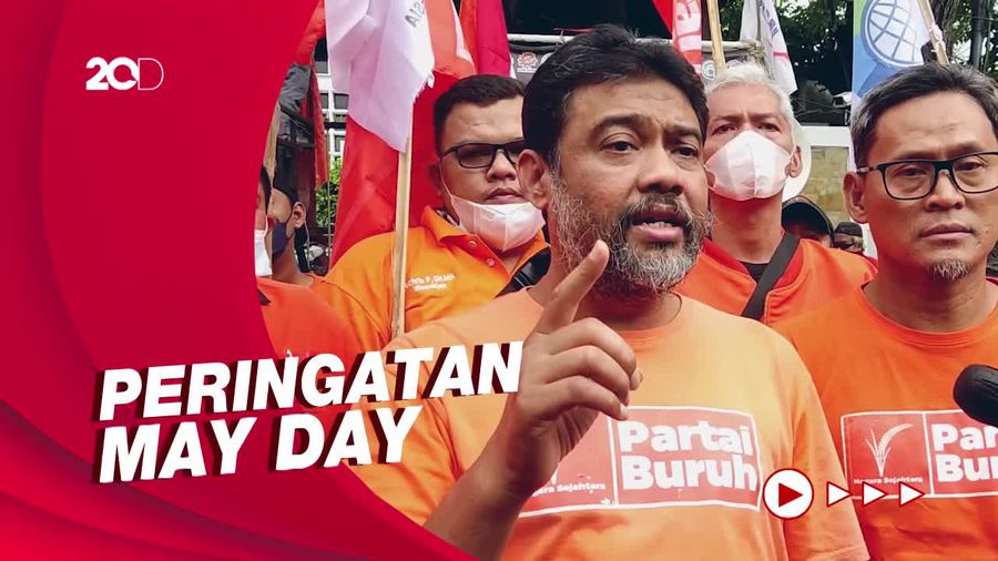 Geruduk KPU, Buruh Tolak Wacana Penundaan Pemilu 2024