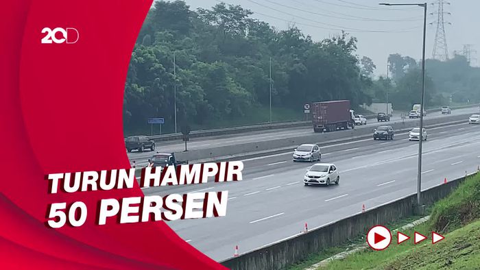 Tol Japek H-1 Lebaran: Jumlah Kendaraan Turun Signifikan, Lalin Lancar