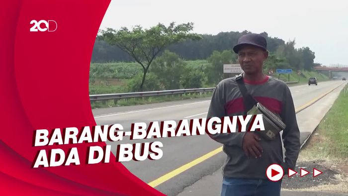 Duh! Kok Bisa Pemudik Ini Tertinggal Bus di Tol Cipali?