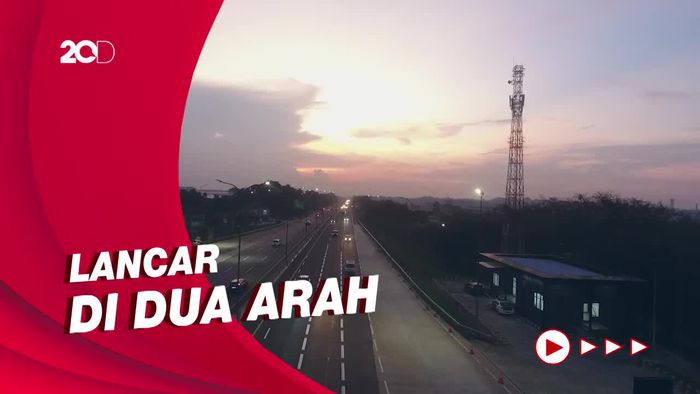Jelang Malam, Tol Cikarang Utama Lengang