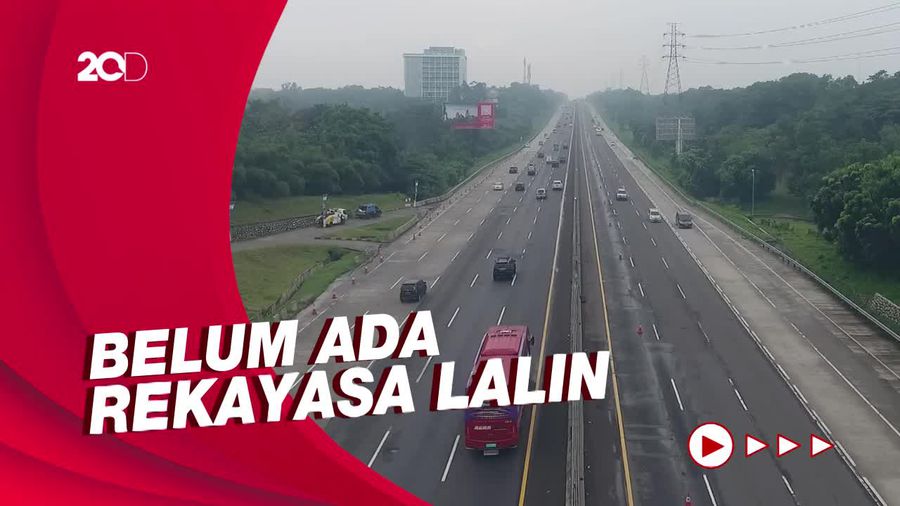 H-1 Lebaran, Lalin Tol Jakarta-Cikampek KM 48 Mulai Lengang