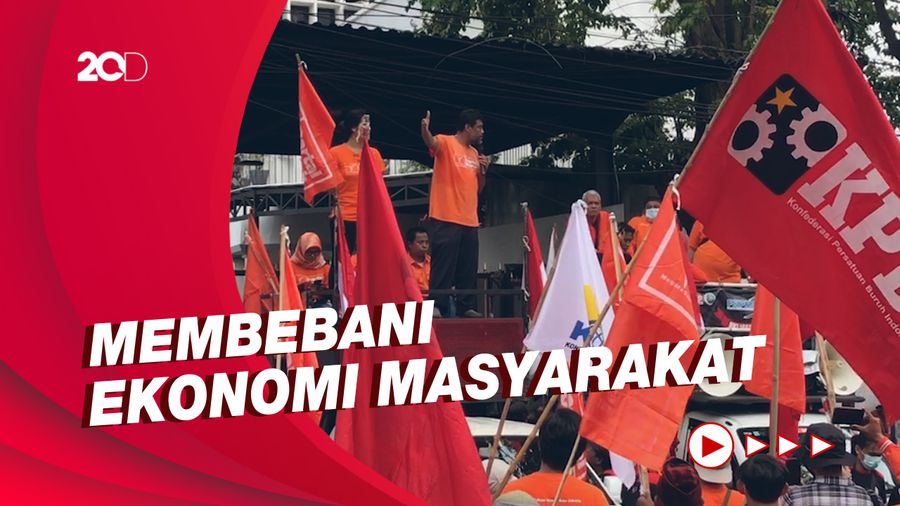 Massa Buruh Gelar Demo, Tolak Kenaikan Harga Pertalite dan Elpiji