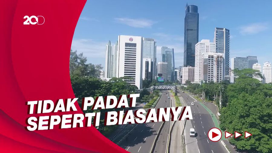 Melihat dari Udara, Lengangnya Ibu Kota di Hari Lebaran