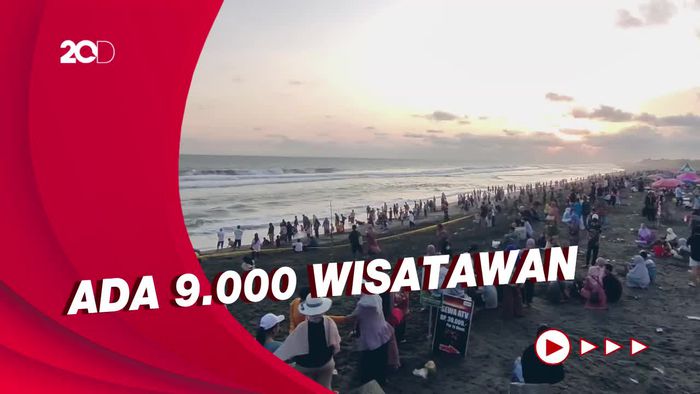 Pantai Glagah Yogyakarta Dibanjiri Wisatawan saat Libur Lebaran