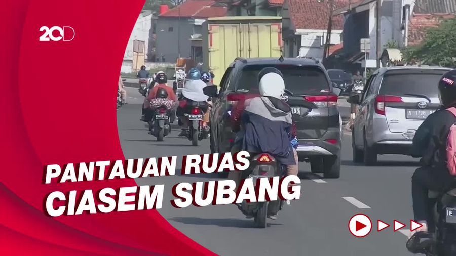 Arus Balik di Jalur Pantura Non Tol Dipadati Pemotor Menuju Jakarta