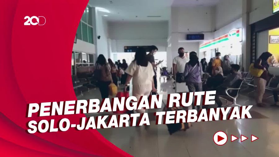 Arus Balik di Bandara Adi Soemarmo Solo Mulai Ramai
