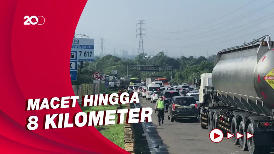 Volume Kendaraan Membeludak, Terjadi Kemacetan Panjang di Tol Ciawi