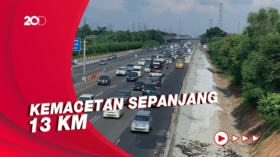 Arus Balik, Jalur One Way dari GT Cikatama Terpantau Macet