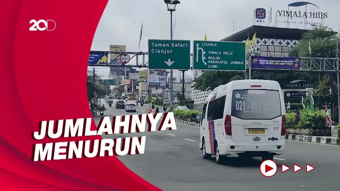 12 Ribu Kendaraan Masuki Kawasan Puncak Pagi Ini 
