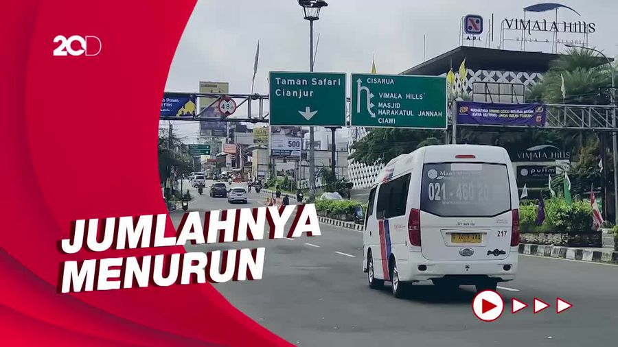 12 Ribu Kendaraan Masuki Kawasan Puncak Pagi Ini 
